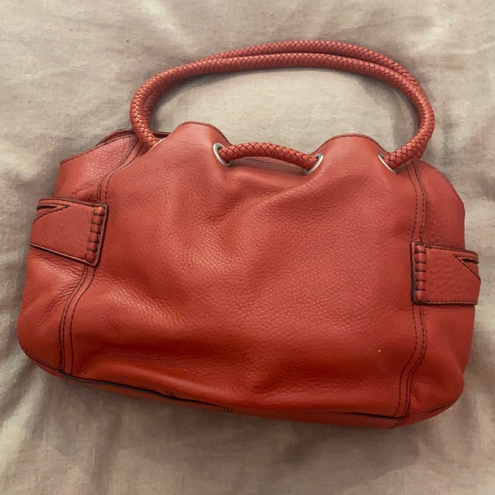 Cole Haan burnt orange leather handbag